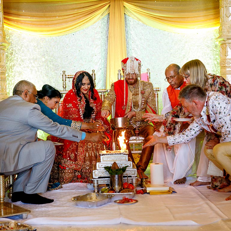 Asian wedding ceremony