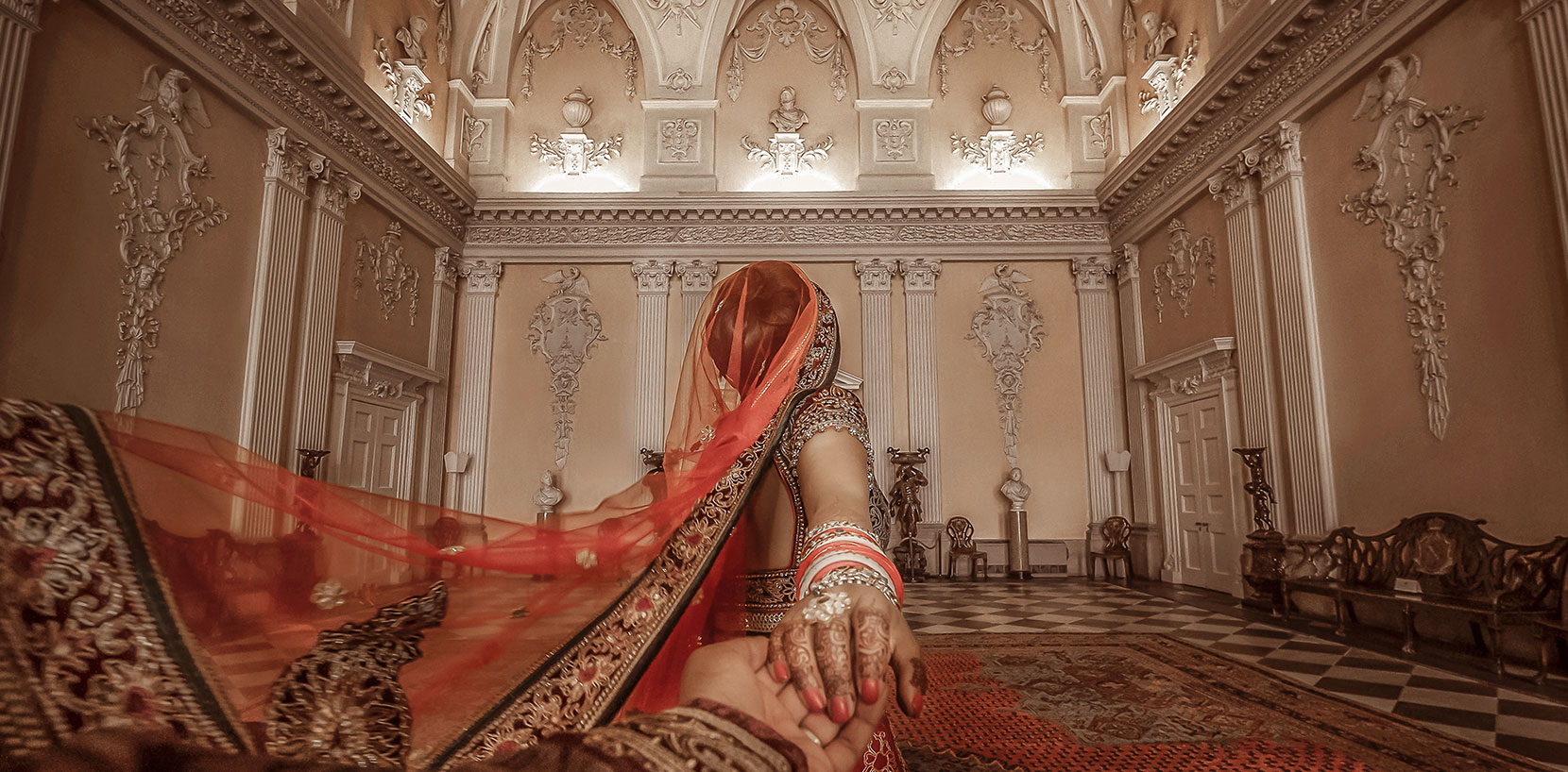 Asian wedding at Ragley Hall