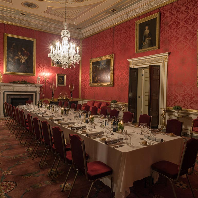 Dining table at Ragley Hall