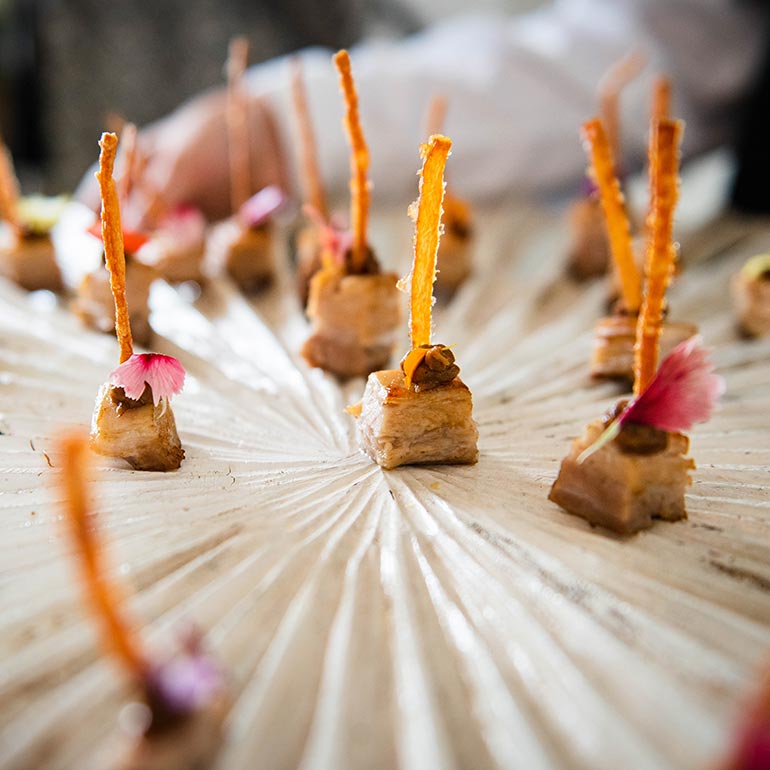 Fine food served at Ragley Hall