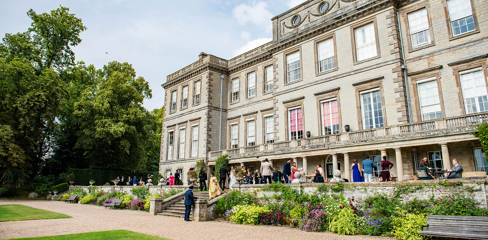 Drinks reception at Ragley Hall