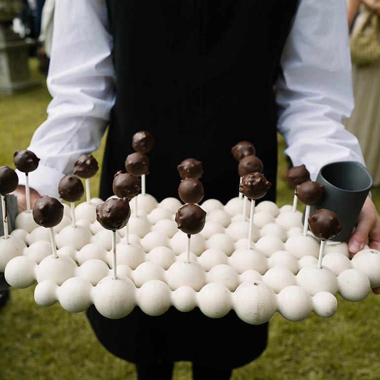 Wedding food at Ragley Hall