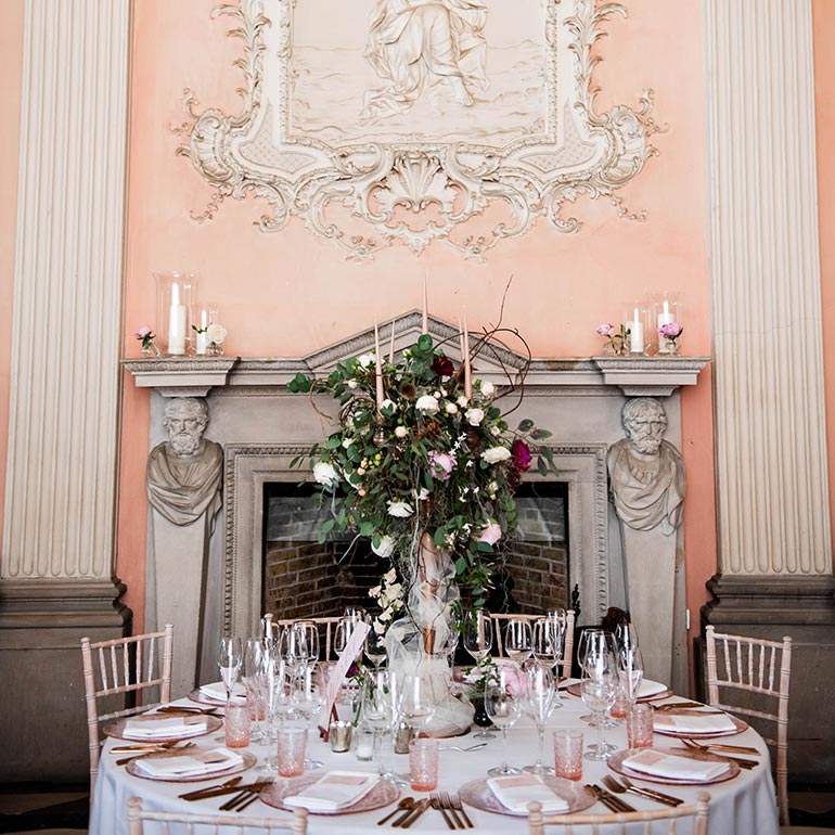 Wedding table at Ragley Hall