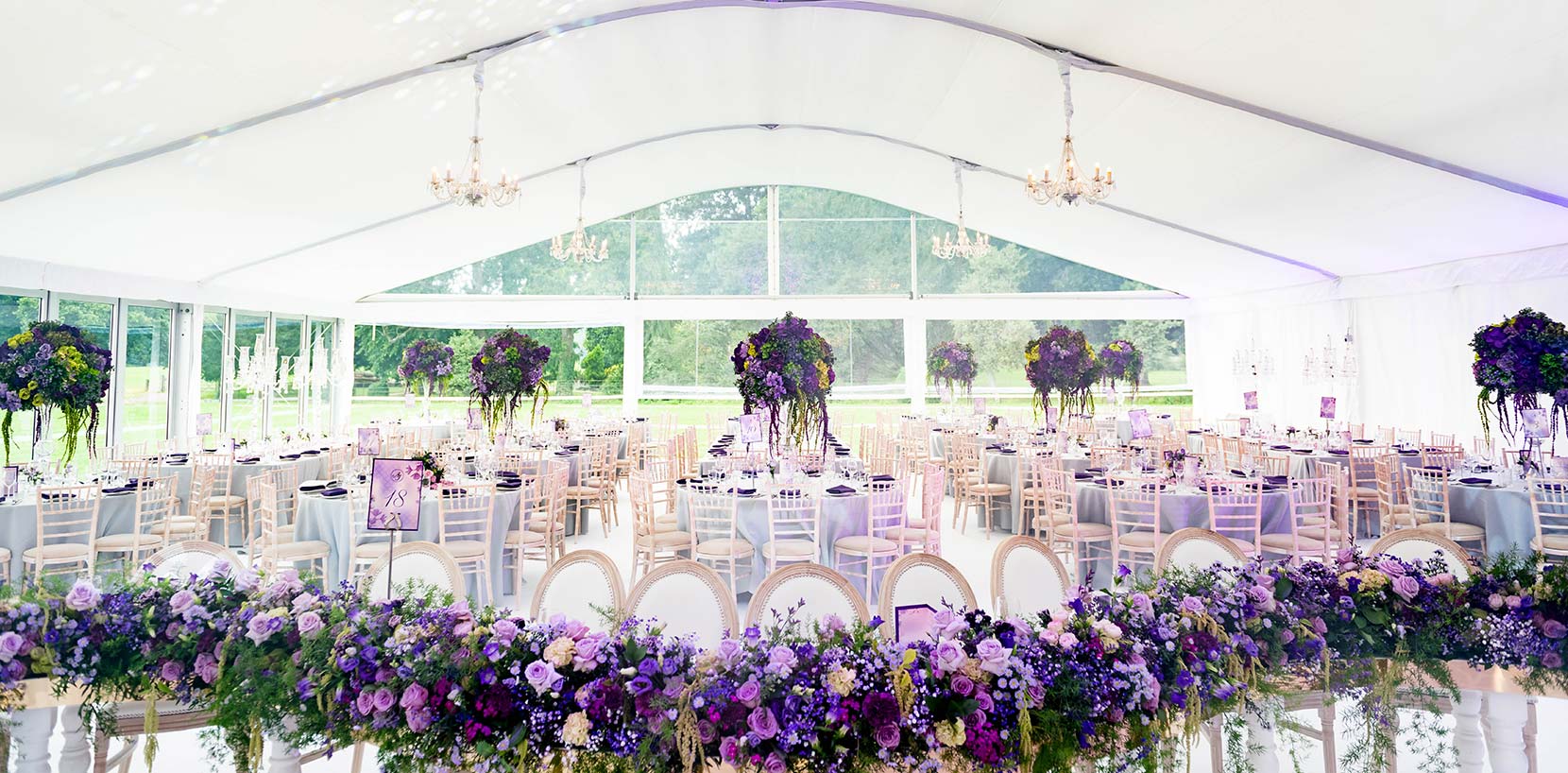 Wedding marquee at Ragley Hall