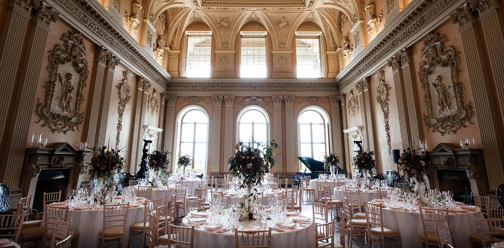 Wedding breakfast at Ragley Hall