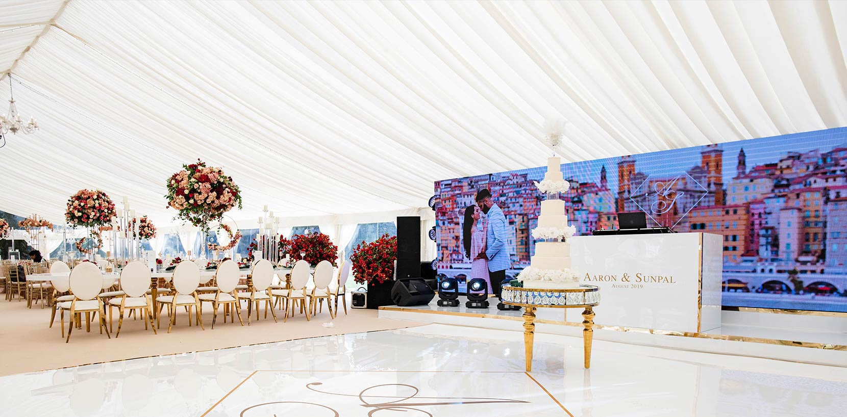 Asian wedding marquee