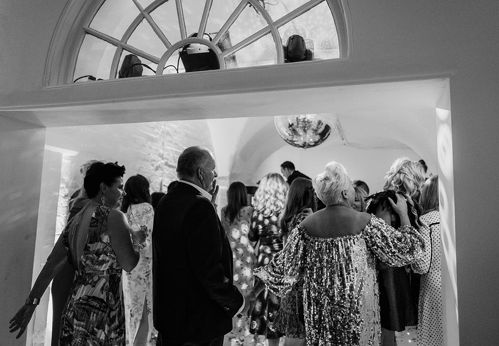 Wedding guests at Ragley Hall