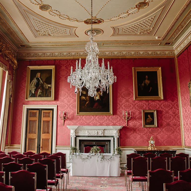 The red saloon at Ragley